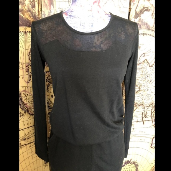 Asos athletic relaxed jumpsuit with sheer paneling. Size 4 - Picture 3 of 12